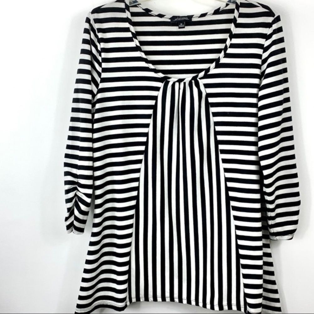 Notations Striped‎ Cotton Top